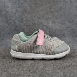 See Kai Run Shoes Kid Toddler 9 Sneaker Athletic Trainer Grey Pink Easy On Strap